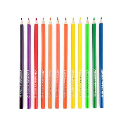ROYAL BRUSH Neon Colored Pencils, 12 Count, 12/Pkg