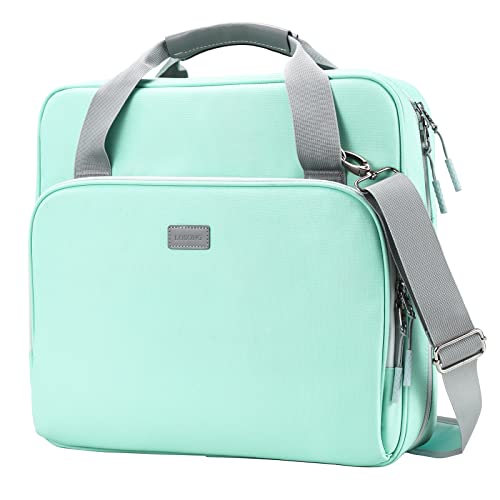 4 Inch 3 Ring Zipper Binder D-Ring with Strap & Multi-Pockets | Binder with Strap 800 Sheet Capacity for School and Office Binder Organizer, Compatible with 13-Inch MacBook/Table,Light Blue - color: Light Blue, size: 4Inch-D-ring