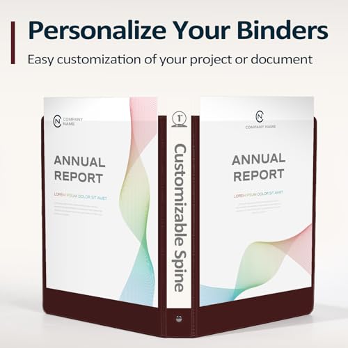 BinderX Extra Durable 3 Ring Binder, Round Ring 2 Inch Binders, Fits 450 Sheets of 8.5x11 Paper, Customizable View Cover with Inside Pockets, Cute 2" Binder, School Supplies for Girls, Navy Blue - color: Navy Blue, size: 2 inch