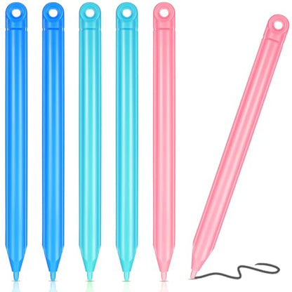 6 Pcs LCD Writing Tablet Pen Replacement for Kids Drawing Tablet Doodle Board Kids Stylus Pen for Drawing Pad,3 Colors