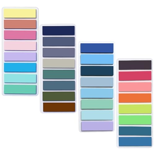 Sticky Tabs, 800 Pcs, 0.5 x 1.77 in, Multiple Colors, Use as Book Tabs, Sticky Note Tabs, Tabs for Notebooks, Annotation Tabs, Page Markers, Page Tabs and Transparent Sticky Notes - color: Morandi -800