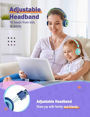 CN-Outlet Classroom Headphones with Microphone 2 Pack for Kids, 3.5mm Wried Headset for School Students Boys Girls Toddler Children Teens Adults