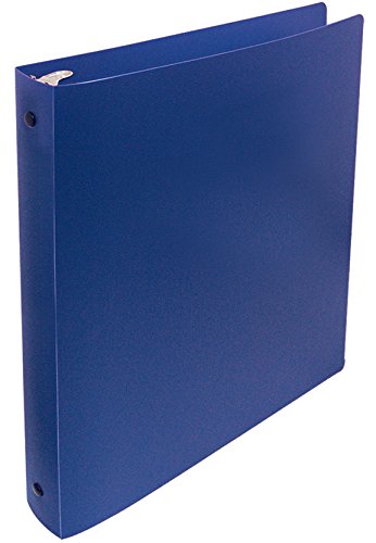 Better Office Products Flexible 3 Ring Poly Binder with Pocket, 1 Inch, Letter Size, 4 Pack-Red, Blue, Purple, and Black