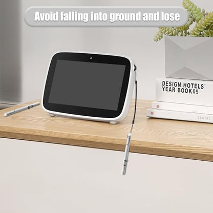 Touch Screen Tablet Stylus Lanyards Length 3.5-40" High Elastic Plastic Tethers for LCD Writing Tablet Pens Anti-Lose Tablet Pen Coil Spring Strap Leash for Office School 8 PCS