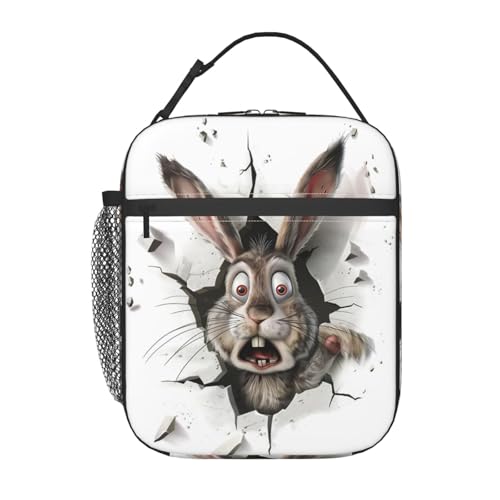 Insulated Lunch Box for Women Men, Bunny Theme Lunch Box Reusable Portable Lunch Bag Cooler Tote Waterproof Lunch Container for Office Picnic Work Travel - color: Color194