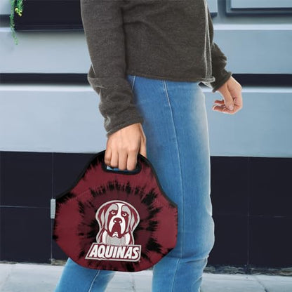 Campus Lab Aquinas College Tie-Dye Soft Neoprene Lunch Bag, Lightweight - color: Aquinas College Saints
