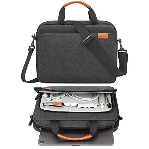 MoKo 9-11 Inch Tablet Sleeve Case, Protective Handle Shoulder Bag | Fits iPad Air 11-inch M4, iPad Pro 11-inch M5/M4, iPad A16, iPad 10th/Air 5/4th 10.9-inch and Tab S8/S9, Black & Gray - color: Black & Gray, size: 9-11 Inch
