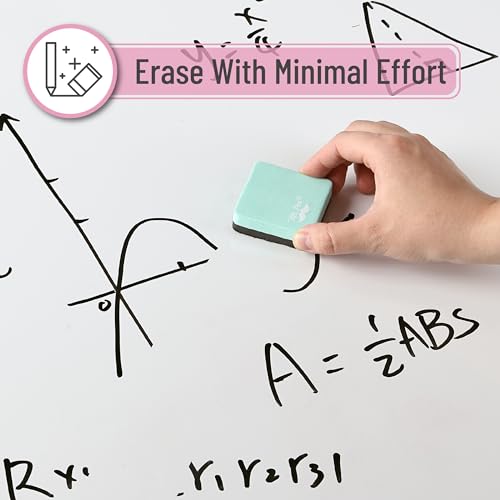 Mr. Pen- Mini Magnetic Dry Erase Erasers, 2" x 2", 24 Pack, Green | Small Magnetic Whiteboard Dry Erase Erasers Bulk for Kids, Teachers, Students and Classroom Supplies - color: Green, size: Square