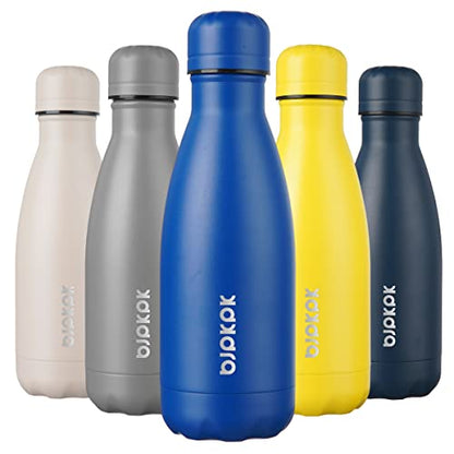 BJPKPK 12oz Insulated Stainless Steel Water Bottles Metal Water Bottle for Travel Keep Cold and Hot,Blue - color: A-Blue, size: 12 Ounces