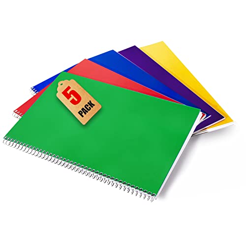 1InTheOffice Small Spiral Notebook 4x6, Spiral Memo Pads, College Ruled, Small Notepads 4X6 inches, Assorted Colors, 50Sheets/Pad, 15 Pack