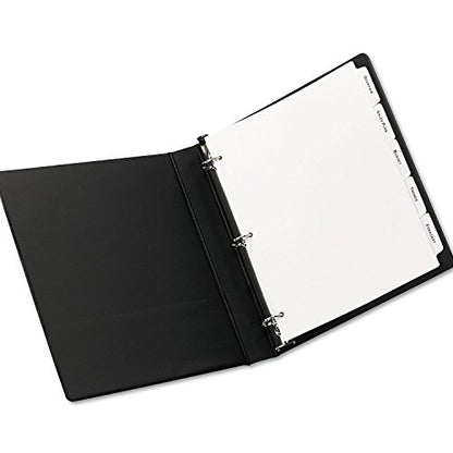 Avery Double Reverse Collated Tab Dividers, Unpunched for Most Binding Systems, Printable with High-Speed Copiers and Offset Presses, White, 5 Tabs per Set (30 Sets of 20405) - size: 9 x 11 inches