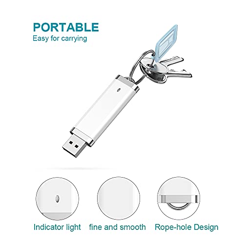 KEXIN 10 Pack 16GB Flash Drive Bulk Flash Drive USB Flash Drive Design in Snapcap 16 GB White - color: White, size: 16G