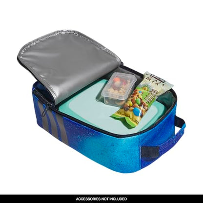 adidas Kids Santiago Lunch Bag for Girls & Boys – Insulated Cooler Lunchbox, 8L - color: 4.0/Spray Gradient Team Royal Blue