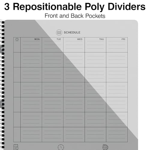 STAPLES Premium 3‑Subject Notebook, 8.5” x 11”, College Ruled, 150 Sheets, Blue - size: 3 Pack