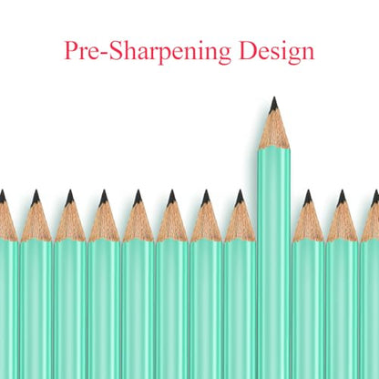 Outus 72 Pieces Golf Pencils Half Pencils with Eraser Mini Bulk Short #2 HB Pre Sharpened for Bridal Shower Wedding Office(Sage Green) - color: Sage Green