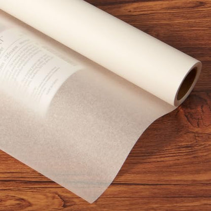 SEMLEART Tracing Paper Roll,24-inch x 50yard，White Translucent Vellum,Pattern Paper for Sewing, Drawing, Sketching, Gift Wrapping - color: 01-White, size: 24-inch x 50yard Roll