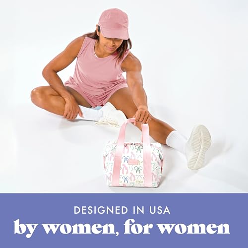 Fit & Fresh Remi Lunch Bag for Women Work – Neoprene Lunch Tote with Containers & Ice Pack, Reusable Meal Prep Lunch Box, Large Capacity, Machine Washable, Dainty Bows - color: Dainty Bows