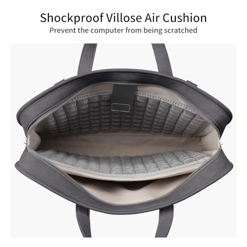 Protective Sleeve Case Bag Compatible with MacBook Pro 16 Inch, 15.6 inch, HP, Dell, Acer Aspire, Asus Notebook, Computer Bag with Shoulder Strap,Pocket,Handle, Gray - color: Gray, size: 15-16