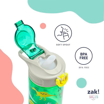 Zak Designs Bluey Sage Kids Water Bottle For School or Travel, 16oz Durable Plastic Water Bottle With Straw, Handle, and Leak-Proof, Pop-Up Spout Cover, 2-Pack Set (Bluey & Bingo) - color: Bluey & Bingo