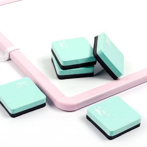 Mr. Pen- Mini Magnetic Dry Erase Erasers, 2" x 2", 24 Pack, Green | Small Magnetic Whiteboard Dry Erase Erasers Bulk for Kids, Teachers, Students and Classroom Supplies - color: Green, size: Square