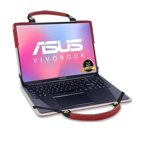 Laptop Case Cover for ASUS Chromebook Plus CX34 CX3402 CX3402CBA-DH566-GR with Portable Bag with Bag Handle,Red - color: Red