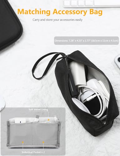 HYZUO 15-16 Inch Hard Shell Case Laptop Sleeve for MacBook Pro 16 M5/M4/M3/M2/M1 Pro/Max A3428 A3429 2026-2019, MacBook Air 15 M5/M4/M3/M2 2026-2023, 15" Surface Laptop, Razer Blade 15, Black - color: Black, size: 15-16 Inch