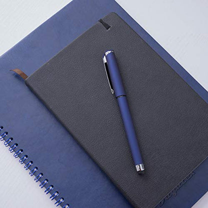 MiSiBao 0.7mm Black Ink Gel Ink Rollerball Pens 2 in 1 Medium Point Pens with Stylus Work Pen Smooth Writing for Office Black gel pen (18pack-Black Ink) - color: Blue-0.7mm-18pack