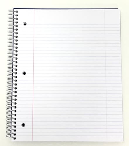 Mintra Office Durable Spiral Notebooks, 3 Subject (Teal, Blue, Green, College Ruled 3pk) - color: Teal, Blue, Green, size: College Ruled 3pk