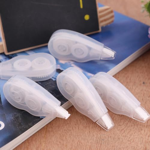 COHEALI 6pcs Correction Tape for School and Office, Easy Application with Ergonomic Shape, Portable Plastic White Instant Corrections Tape Compatible with Writing Instruments