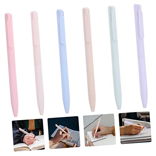Uonlytech 6pcs Quick Drying Multi Color Gel Marking Pens for Students and Household Use Lightweight Material Smooth Writing School and Office Supply