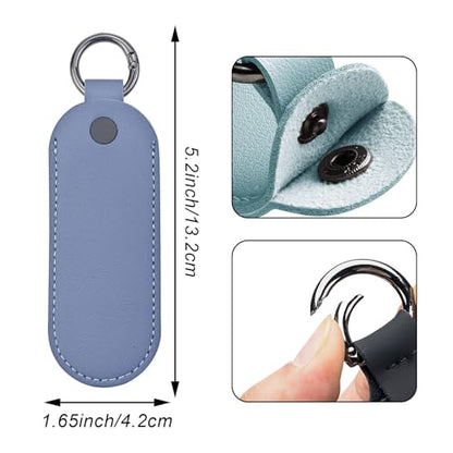 4PCS Flash Drive Case, Leather Storage Case, Flash Drive Storage Bag Pen Drive Protective Cover Memory Stick Case (Style 2) - color: Powder + Light Blue + Sky Blue + Light Green