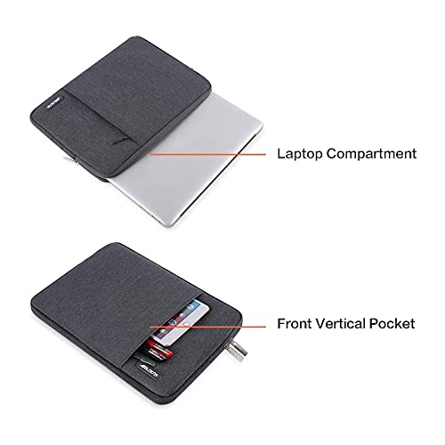 MOSISO Laptop Case 13 inch, Laptop Sleeve Compatible with MacBook Neo/Air/Pro 13 inch with A18/M5/M4/M3/M2/M1 Chip 2026-2016, Polyester Vertical Computer Sleeve Bag with Pocket, Space Gray - color: Space Gray, size: 13 inch