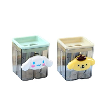 2PCS Pencil Sharpener, 2PCS Pencil Sharpener, Lip Liner Sharpener, sharpened Pencil, Children's Pencil, Office Supplies, School Supplies, School Halloween Gifts, Christmas Gifts (Little Dog) - style: Little Dog