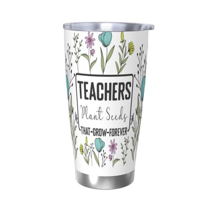Teacher Appreciation Gifts for Women Teachers, Coffee Tumbler Water Bottle - Stainless Steel Travel Mug, 20oz - style: Teacher