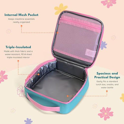 Elemental Insulated Lunch Bag for Kids, with Water Bottle Pocket & Charm Band, Fits Lunch Box, Lunch Bag for School to Keeps Food at Optimal Temperature, 3L - Winnie the Pooh - color: Winnie the Pooh