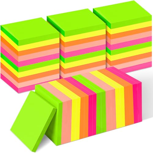 35 Pack Sticky Notes Bulk 3 x 3 In Self Stick Notes Pads Colorful Posted Note in 5 Bright Color Adhesive Paper Memo 75 Sheets/Pad Easy to Post note pad for Office Home School Notebook Wall Door Window - color: 5 Bright Colors-35 Pcs