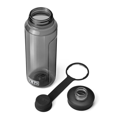 YETI Yonder Water Bottle with Yonder Tether Cap, Lightweight, Leakproof and BPA-Free - color: Charcoal, size: 34 Ounces