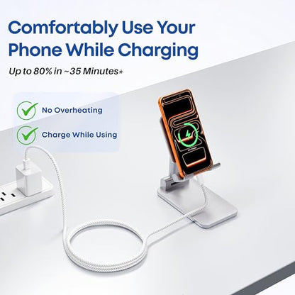 USB-C to USB-C Cable 2-Pack, 60W Fast Charging, Premium Nylon Braided, USB-C Power Delivery, Data Sync for iPhone 15/16/17, Android, Samsung, iPad, MacBook (2pack-3ft) - size: 2pack-3ft