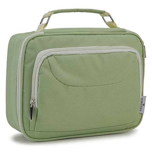 VX VONXURY Large Pencil Case, 54-Slot Colored Pen Pouch 2 Removable Sleeves | Cute Zipper Pencil Bag Organizer, Top Handle, Front Zip Pocket, Durable Fabric for Art Supplies Markers School Travel College - color: Light Green