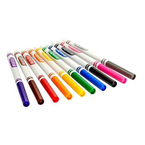 CRAYOLA MARKERS FINE LINE 10 COUNT - size: 10 Count (Pack of 1)
