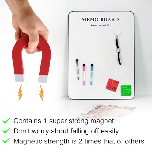 OWLKELA 30Pcs Dry Erase Erasers, Magnetic Whiteboard Eraser, Mini Whiteboard Cleaning Pads for Classroom, Office and Home, Red&Green - color: Green & Red, size: 30 Pcs