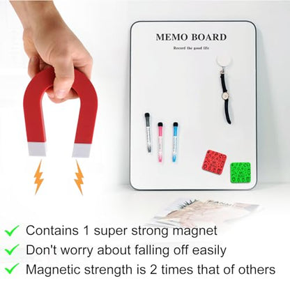 OWLKELA 30Pcs Dry Erase Erasers, Magnetic Whiteboard Eraser, Mini Whiteboard Cleaning Pads for Classroom, Office and Home, Red&Green - color: Green & Red, size: 30 Pcs