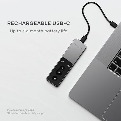 Satechi Bluetooth Remote Control, R2 Multimedia Remote Control in Presentation & Media Mode, for MacBook Air/Pro/Neo, iPad Air/Pro, Not Compatible with Windows 10/11