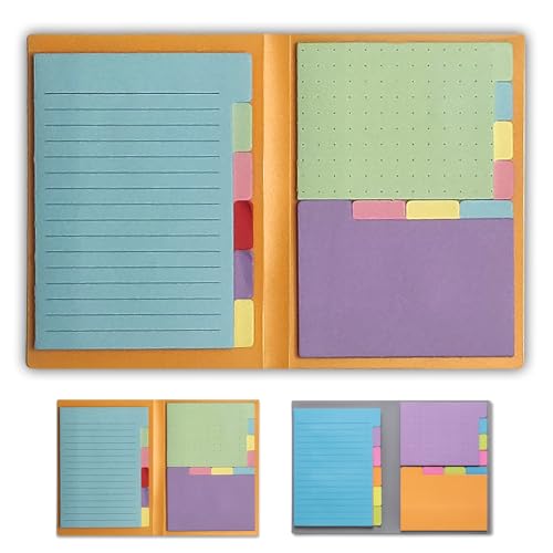 Panda Planner Sticky Notes Set – 140 Spring Colors Sticky Notes for Home, Office, & School – Tabbed, Dotted, Blank, & Lined Sticky Notes for Productivity & Organization (Spring Colors) - color: Spring