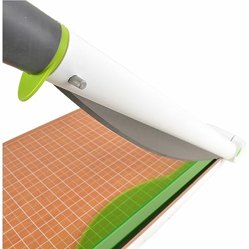 Westcott 16874 ‎15-Inch CarboTitanium Wood Base Guillotine Paper Cutter, Multi-Paper Trimmer with 30 Sheet Capacity