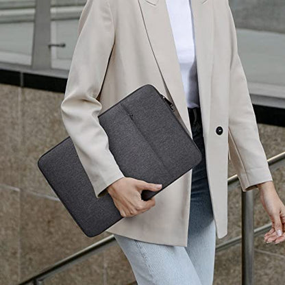 15.6 16 inch Laptop Case Sleeve for Dell 15 Laptop/16 Plus/Inspiron, Aspire Go 15/ Chromebook, Lenovo ideaPad/Yoga, Samsung Galaxy 16 Protective Carrying Computer Bag, Space Grey - color: Space Grey, size: 15.6 -16 Inch