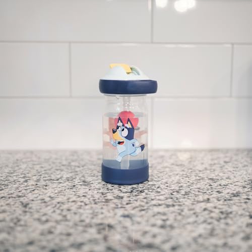 The First Years Bluey Sip & See Toddler Water Bottle - Includes Floating Charm - Toddler Cups with Straw - 12 Oz - Ages 24 Months and Up - size: 12 Ounces