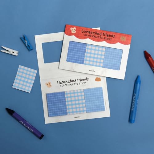 Monolike Color Palette Sticky Unmatched Friends B Set 4p - Self-Adhesive Memo Pad 30 Sheets - color: Unmatched Friends B Set
