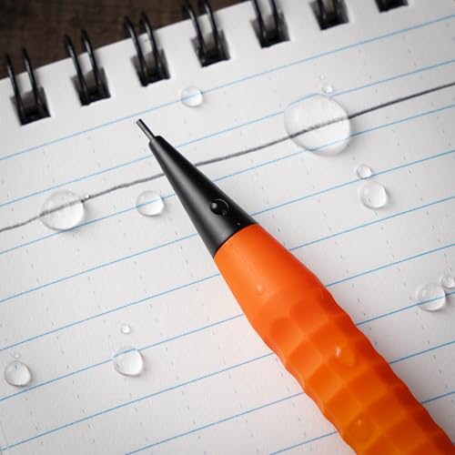 Rite in the Rain Weatherproof Mechanical Twist Pencil, Orange Barrel, 0.9mm Black Lead, 3 Pack (No. OR9-3) - color: Orange