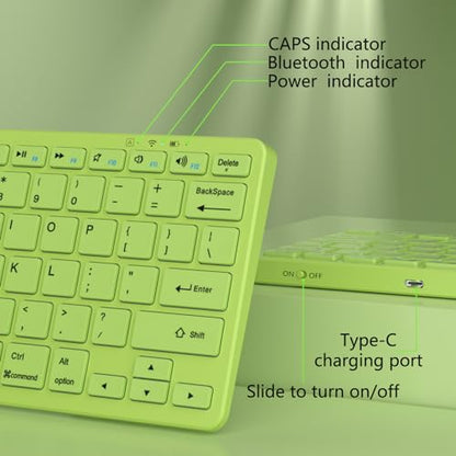 MMK Bluetooth Keyboard, Tablet Keyboard Compatible iPad 11th Generation,iPad 10th/9th/8th & Air 5th/4th, iPda Pro 13/12.9/11-Inch and Air 13/11-Inch Models and More Bluetooth-Enabled Devices-Green - color: Matcha Green